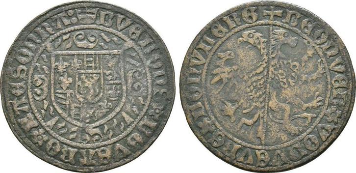 Rechenpfennig o J, vor 1500 Belgie Flandern oder Brabant:, Postzegels en Munten, Penningen en Medailles, Verzenden