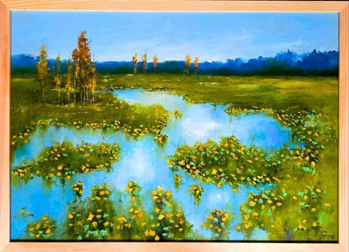 Robert Popczyk - Marigolds, Antiquités & Art, Art | Peinture | Moderne