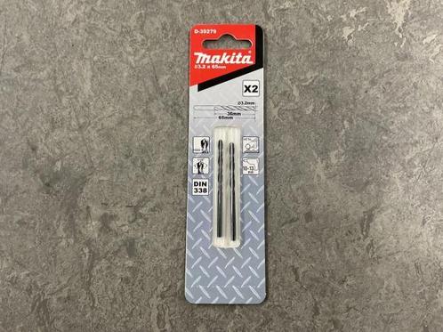 Veiling - 10x Makita 2-pack metaalboor ø3,2x65 mm D-39279, Doe-het-zelf en Bouw, Gereedschap | Machine-onderdelen en Toebehoren