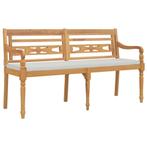 Batavia Bankje Teak 150cm | Retour Deal | -35% (tuinbank), Verzenden, Nieuw, Teakhout