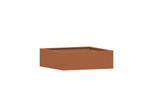 Cortenstaal plantenbak 100x100x39cm (3mm dik) - zonder bodem, Tuin en Terras, Bloembakken en Plantenbakken, 100 cm of meer, Vierkant