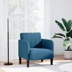 vidaXL Fauteuil met armleuningen Blauw 54 cm Fluweel, Huis en Inrichting, Fauteuils, Verzenden, Nieuw