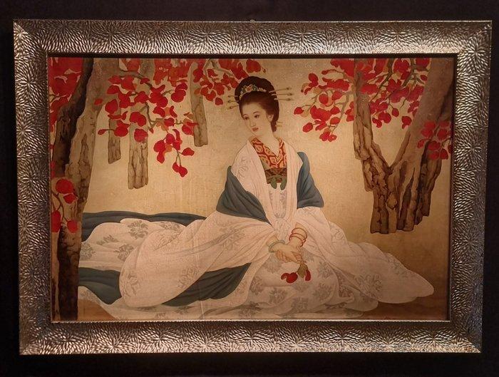École européenne (XX) - Gheisha, Antiek en Kunst, Kunst | Schilderijen | Klassiek