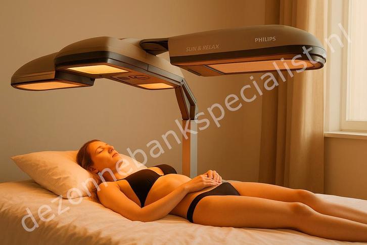 Philips hb 875 Sun & Relax infra rood, Elektronische apparatuur, Zonnebanken en Gezichtsbruiners, Refurbished, Zonnebank enkelzijdig