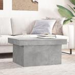 vidaXL Table basse gris béton 80x55x40 cm bois, Verzenden, Neuf