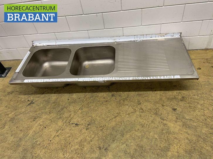 RVS Spoelblad Dubbele spoelbakken 190 x 70 cm Horeca, Zakelijke goederen, Horeca | Meubilair en Inrichting, Ophalen of Verzenden