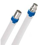 Coax Kabel - TV kabel - 0,5 meter - Wit - TV Coax Kabel -, Doe-het-zelf en Bouw, Elektriciteit en Kabels, Nieuw