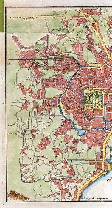 Japan - Tokyo; N. Bellin - Plan de Jedo - 1751-1760, Boeken, Atlassen en Landkaarten