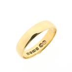 18 Krt. Vintage gouden ring (unisex, gladde gouden ring), Bijoux, Sacs & Beauté, Bagues, Ophalen of Verzenden