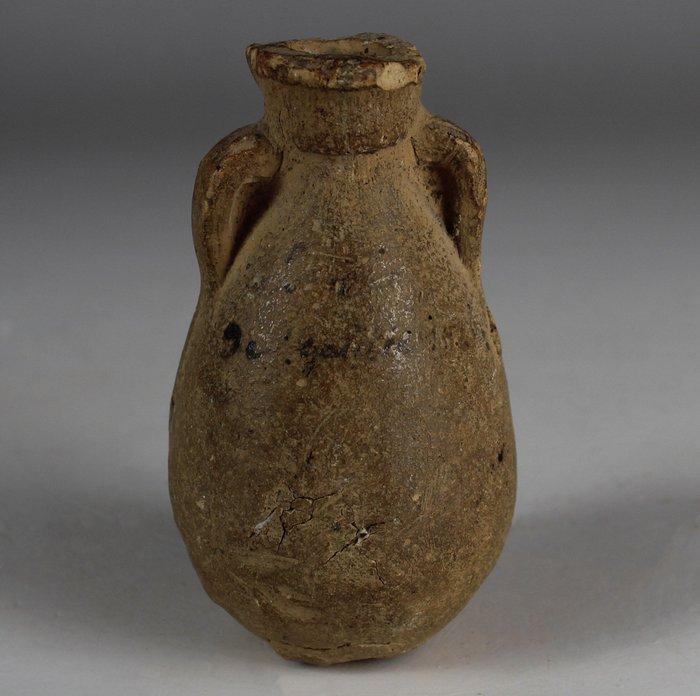 Het oude Egypte, Grieks-Romeinse periode Terracotta Fles met, Verzamelen, Mineralen en Fossielen