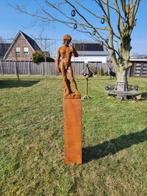 Statue, 181cm David with Pedestal - 181 cm - Corten Steel, Antiek en Kunst
