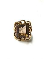 Ring - 18 karaat Geel goud - 10.00ct. tw. Quartz, Nieuw