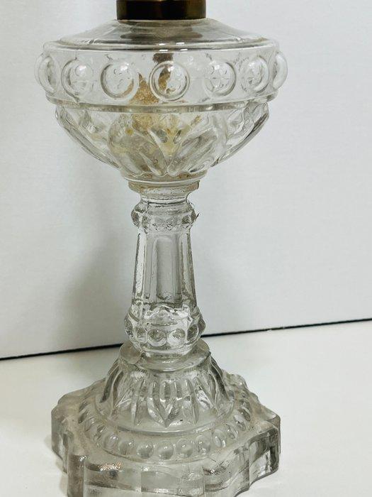 Olielamp - Glas, Messing - Glazen olielamp, Antiek en Kunst, Curiosa en Brocante