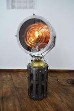 Staande lamp - Scheepslamp - Staal, Glas, Messing, Aluminium, Antiek en Kunst