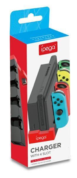 Ipega 4-Slot Joy-Con Charger-Standaard (NSW) Gebruikt beschikbaar voor biedingen