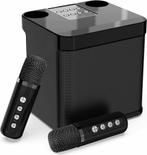 Bluetooth Karaoke Anlage met 2 microfoons, draagbare PA s..., Muziek en Instrumenten, Nieuw, Verzenden