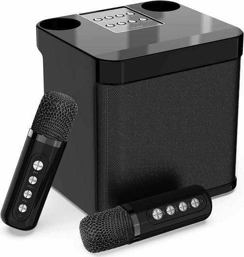 Bluetooth Karaoke Anlage met 2 microfoons, draagbare PA s..., Musique & Instruments, Microphones, Envoi