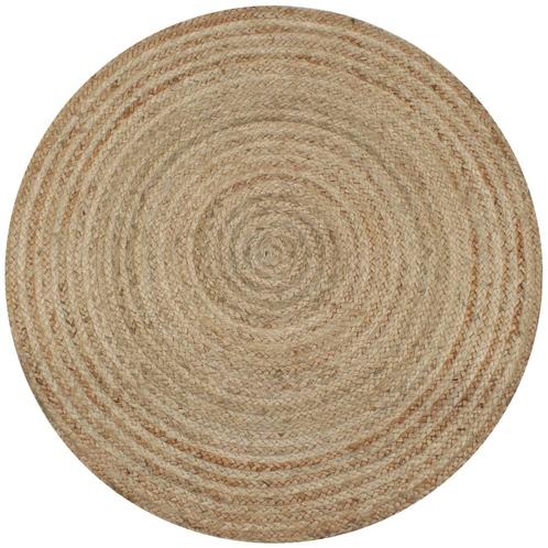 vidaXL Tapis Jute tressé 150 cm rond, Maison & Meubles, Ameublement | Tapis & Moquettes, Neuf, Envoi