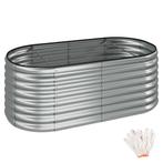 tectake Hoge plantenbak Flormma, 603l, verzinkt, 160x80x60cm, Verzenden, Nieuw