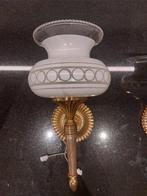 Wandkandelaar (2) - Goudkleurig brons, Goudkleurig metaal -