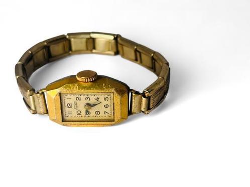 Veiling - Vintage Jupiter Art Deco Dameshorloge - Goud Vergu, Handtassen en Accessoires, Horloges | Dames