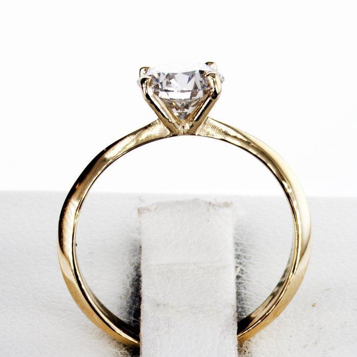 Zonder minimumprijs - Verlovingsring - 14 karaat Geel goud -, Handtassen en Accessoires, Antieke sieraden