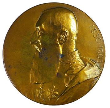 België. Leopold II. Historical Medal 1905. 75 Years