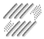 Set van 8 lange scharniertjes, (11,5 cm lang, zilver, max 9, Verzenden