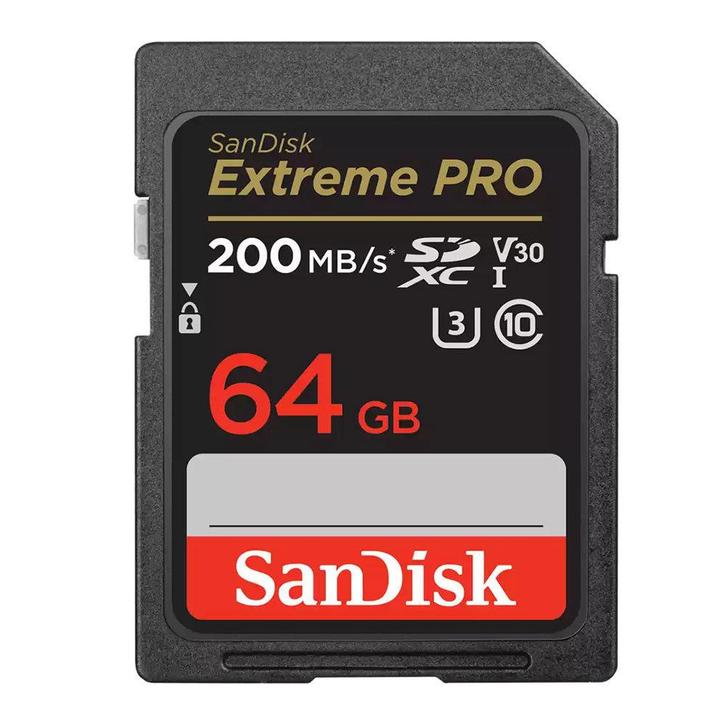 SanDisk 64GB SD Extreme Pro UHS-I U3 V30 200MB/s (Nieuw), Audio, Tv en Foto, Foto | Geheugenkaarten, Zo goed als nieuw, Ophalen of Verzenden