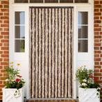 vidaXL Vliegengordijn 118x220 cm chenille beige en, Doe-het-zelf en Bouw, Deuren en Vliegenramen, Verzenden, Nieuw