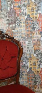 400x280cm! Amsterdam op exclusieve stof - artistiek ontwerp