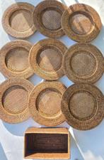 Flamant - Onderbord (10) - Togo - Rattan - Met broodmand, Antiek en Kunst