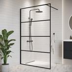 Douchewand Essos 100 x 200 cm Zwart – Inloopdouche 8 mm, Verzenden