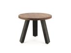 Veiling - Mangohout Salontafel - Een Stijlvolle Ronde 50 cm, Nieuw