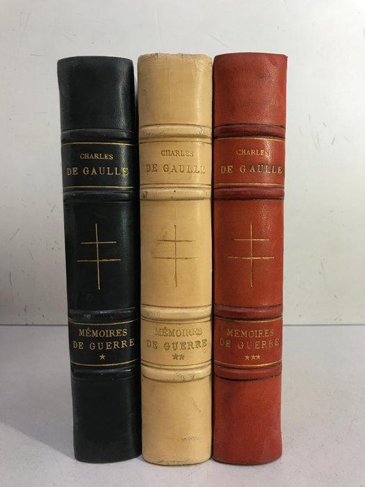 Charles de Gaulle - Mémoires de Guerre. [Reliures tricolores, Antiek en Kunst, Antiek | Boeken en Manuscripten