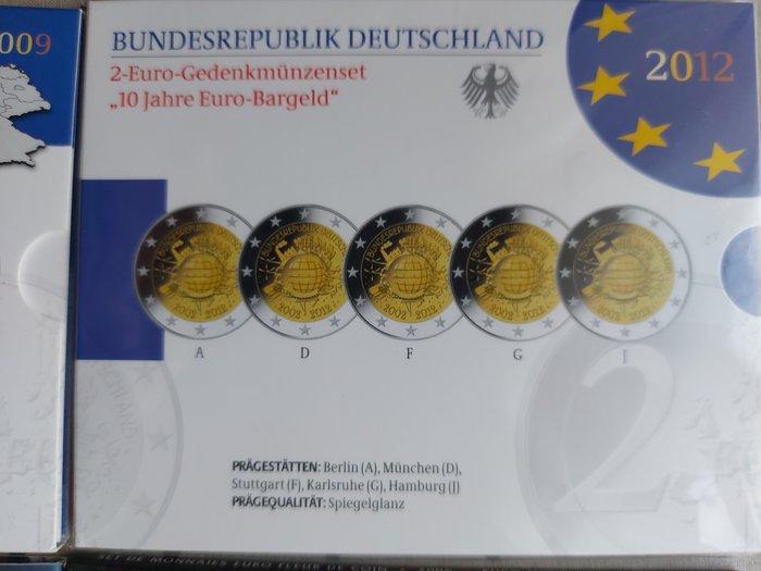 Europa. Year Set (BU) / 2 Euro 2006/2025 (6 items) Proof +, Postzegels en Munten, Munten | Europa | Euromunten