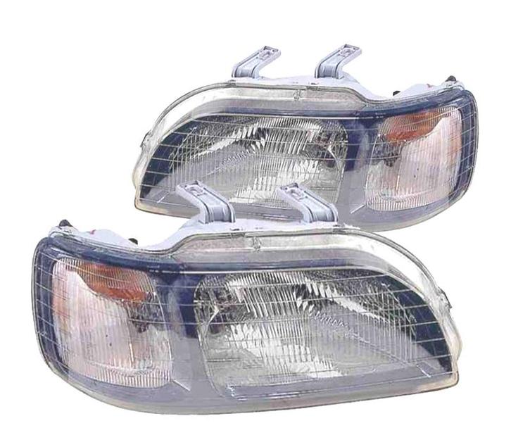 Phares Pour Honda Civic 5P 97-01 Fond Noir, Autos : Pièces & Accessoires, Éclairage, Envoi