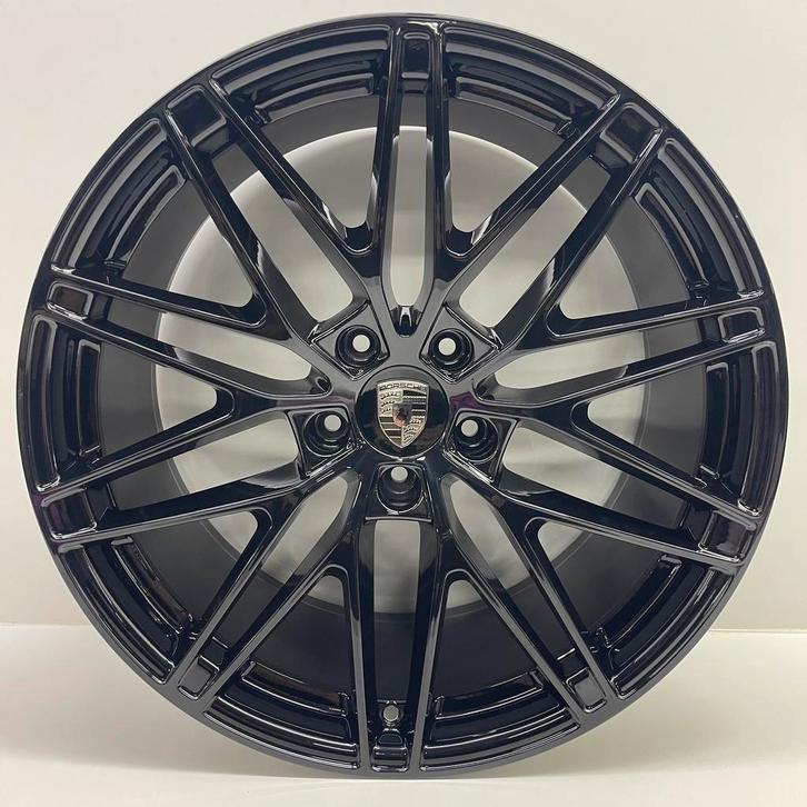 Porsche Macan IV (H2) ORIGINELE 22 RS Spyder Unizwart velgen, Auto-onderdelen, Banden en Velgen, Overige maten, Personenwagen