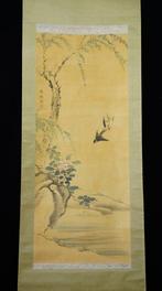 Absolute auction – Japanese Hanging Scroll “Willow, Camellia
