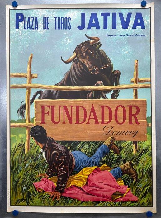 Anonymous - Cartel Publicidad Fundador Domecq - Litho. -, Antiquités & Art, Art | Dessins & Photographie