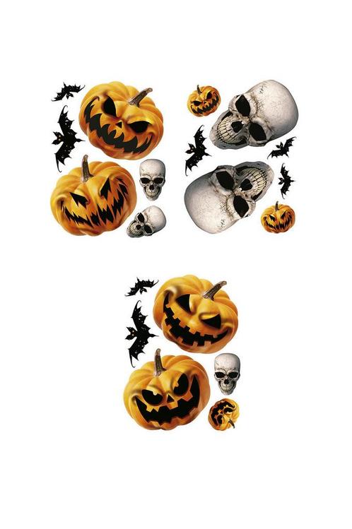Halloween Raamdecoratie Skeleten, Hobby & Loisirs créatifs, Articles de fête, Envoi