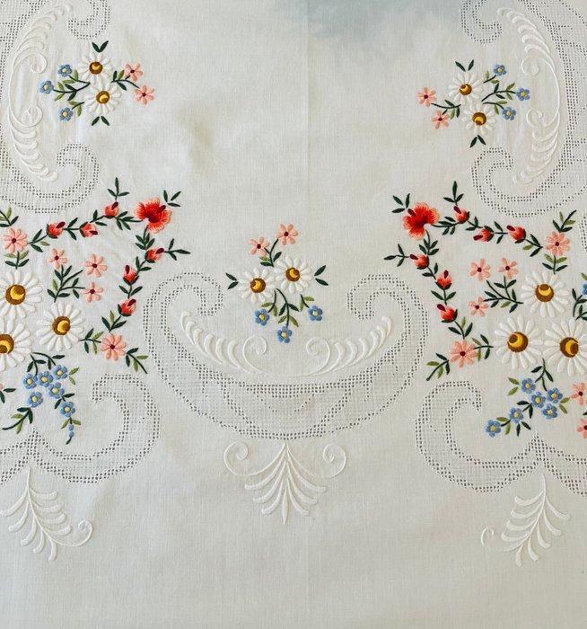 Tafelkleed - 260 cm - 170 cm - De Franse elegantie, Antiek en Kunst, Antiek | Tapijten, Tafelkleden en Textiel