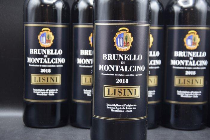 2018 Lisini - Brunello di Montalcino DOCG - 6 Flessen (0.75, Verzamelen, Wijnen