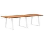 vidaXL Eettafel met natuurlijke rand 280x100x74 cm massief, Huis en Inrichting, Verzenden, Nieuw