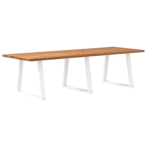 vidaXL Eettafel met natuurlijke rand 280x100x74 cm massief, Huis en Inrichting, Tafels | Eettafels, Nieuw, Verzenden