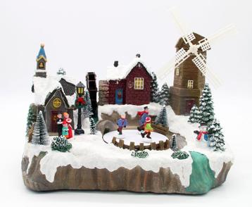 NIEUW - Kerstdorp met molen