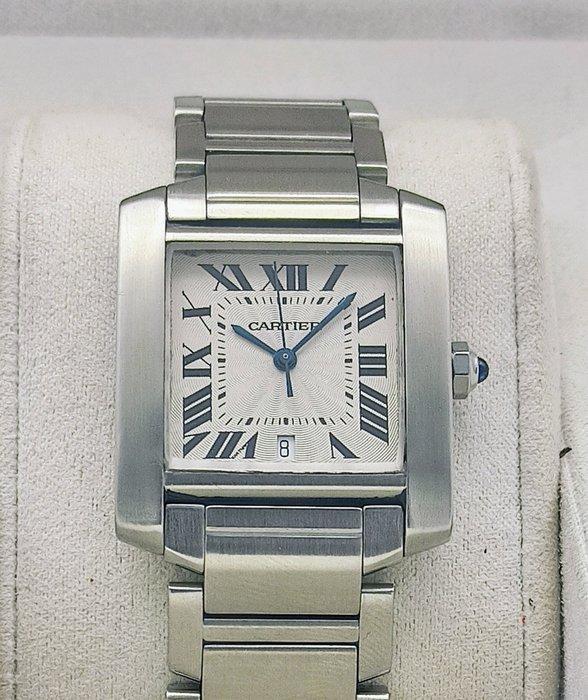 Cartier - Tank Française Automatic - W51002Q3 - Unisex -, Handtassen en Accessoires, Horloges | Heren