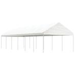 vidaXL Prieel met dak 13,38x4,08x3,22 m polyetheen wit, Verzenden, Nieuw
