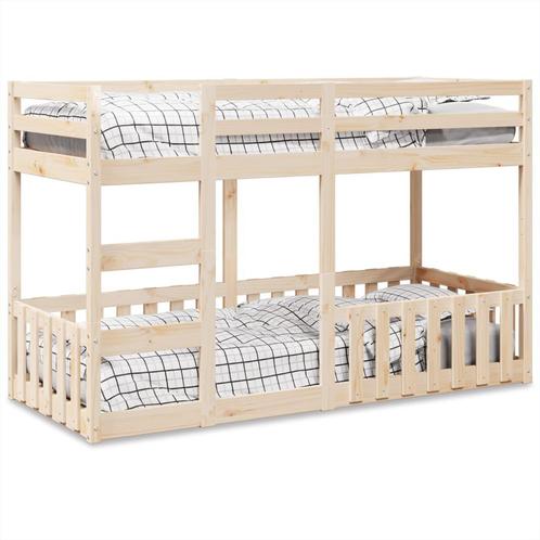 vidaXL Stapelbed massief grenenhout 90x190 cm, Huis en Inrichting, Slaapkamer | Bedden, Nieuw, Verzenden