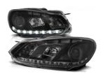 LED DRL koplampen Black geschikt voor VW Golf 6, Verzenden